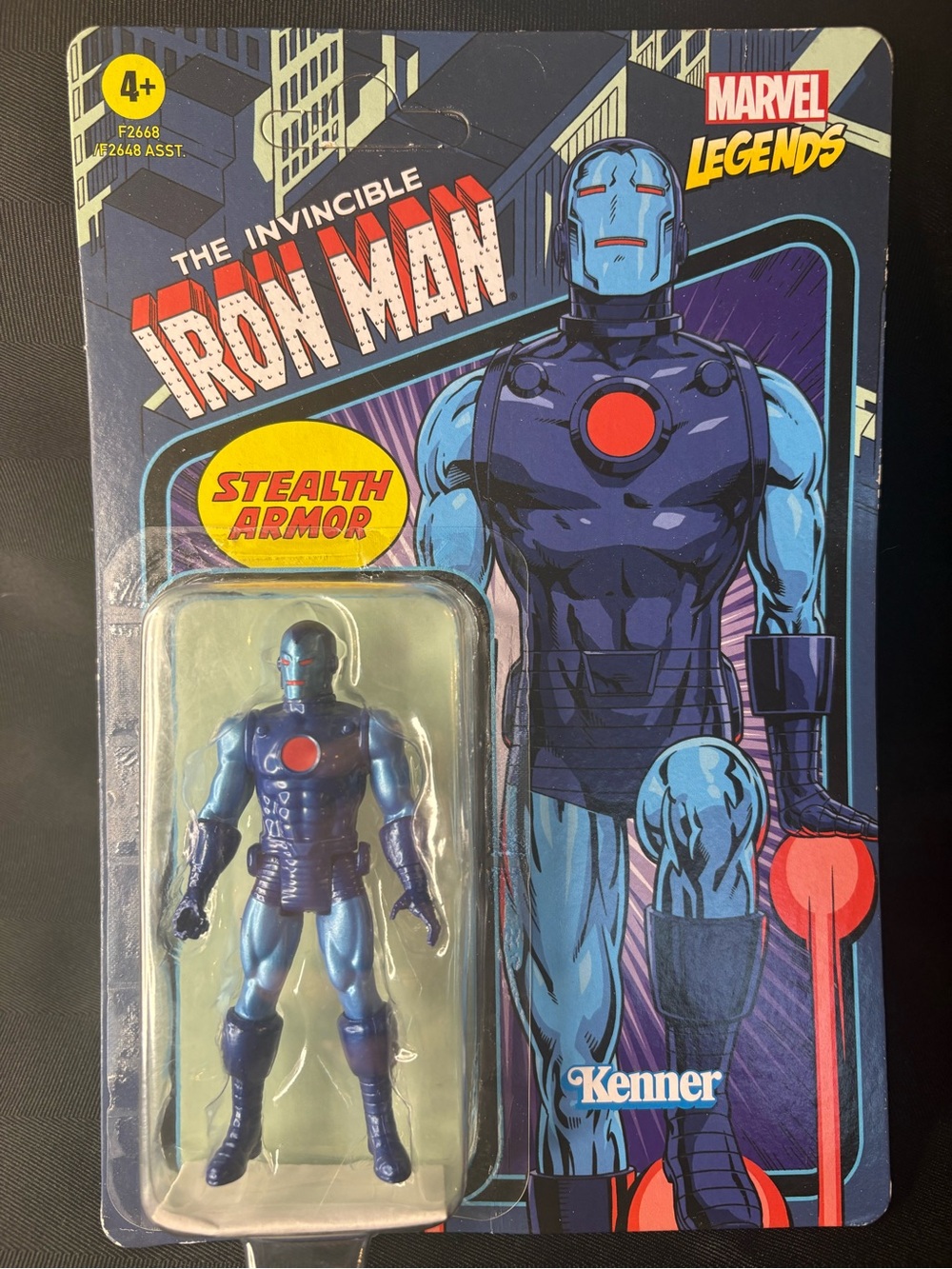 Retro Marvel Legends Iron Man Stealth Armor Kenner Action Figure Unpunched